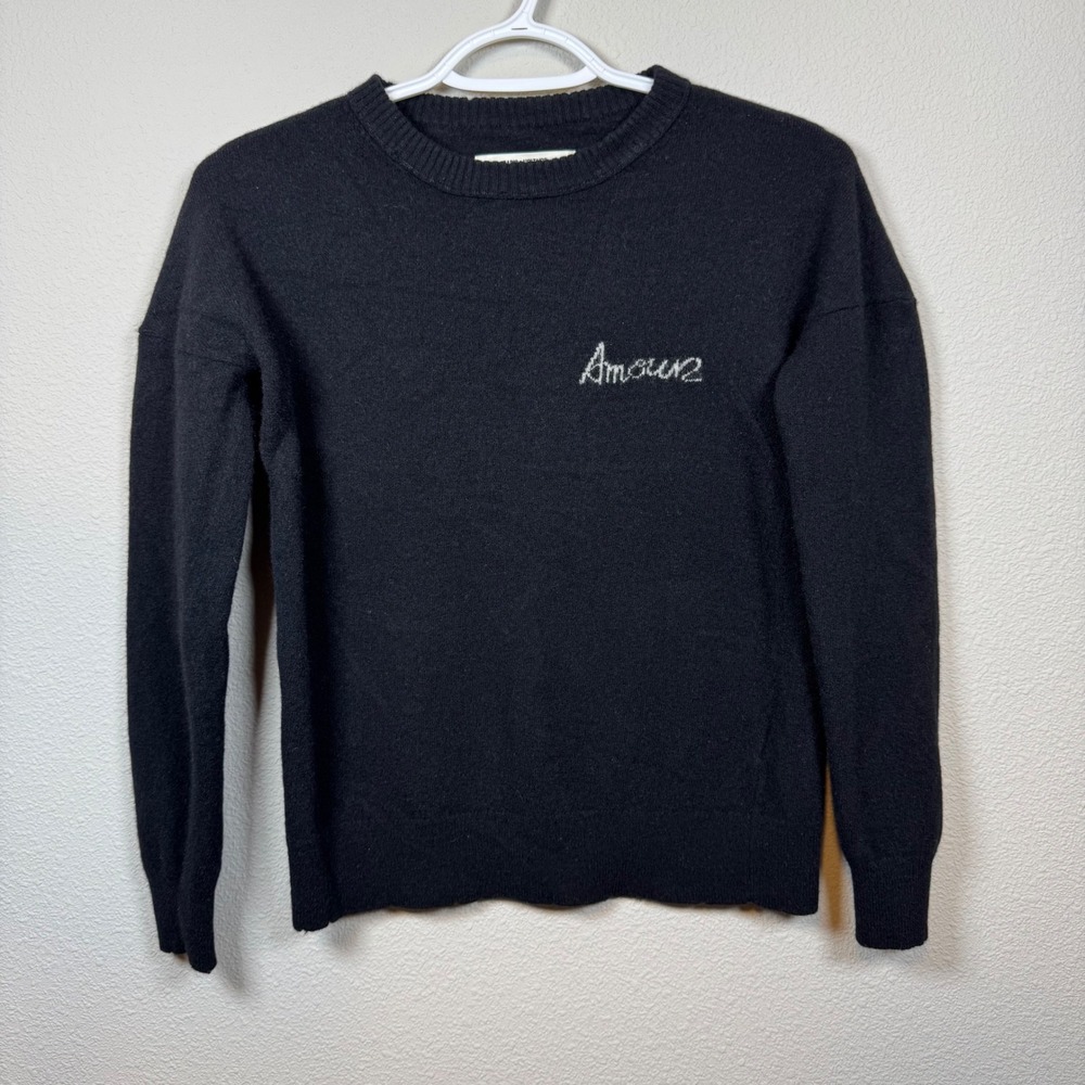 Zadig & Voltaire Gaby Amour Black Wool & Cashmere Sweater Women's XS